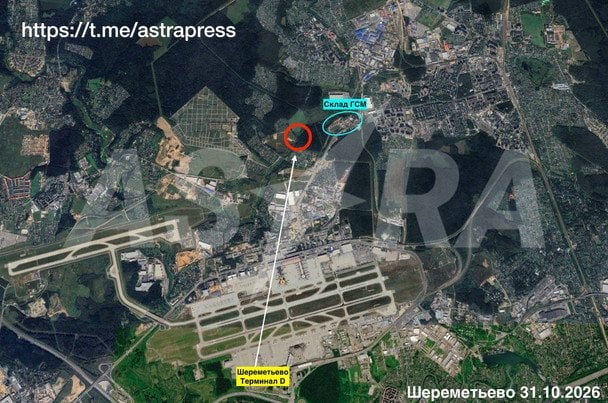 Пожежа поблизу «Шереметьєво». / © ASTRA