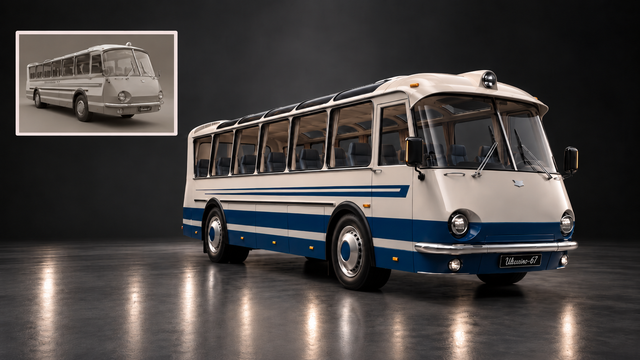 ЛАЗ "Україна-67" отримав LED-оптику та сучасні колеса, але залишився класикою