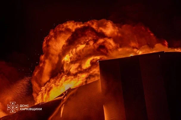 Пожежа у Харкові / © ДСНС