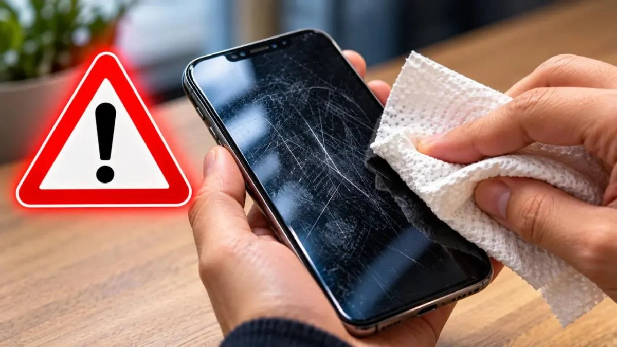 Чому не можна протирати екран смартфона футболкою або паперовим рушником