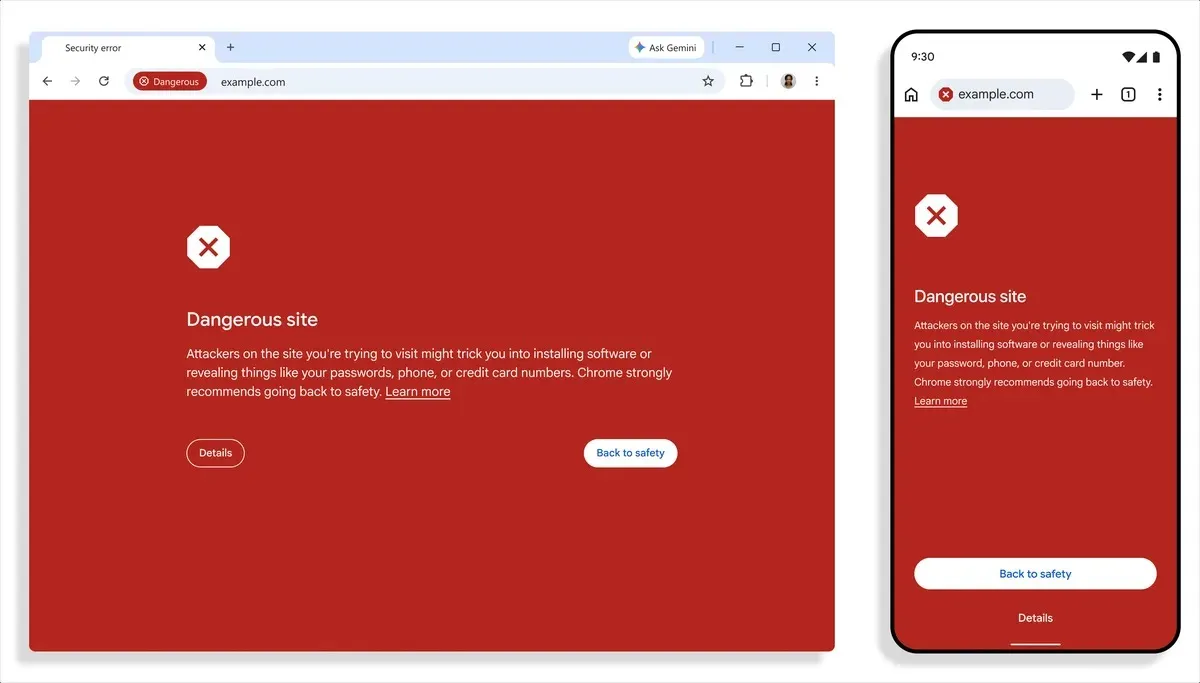 Режим посиленого захисту в Chrome
